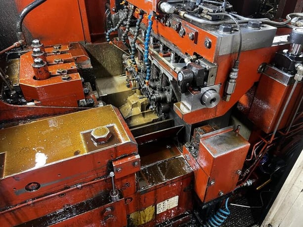 .629" x 4.84" National Formax Plus #FXP-43M, 3-die progreesive header, 240 PPM, 1999 - Image 2