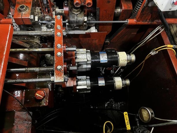 .629" x 4.84" National Formax Plus #FXP-43M, 3-die progreesive header, 240 PPM, 1999 - Image 6