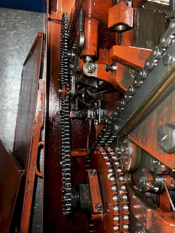 .629" x 4.84" National Formax Plus #FXP-43M, 3-die progreesive header, 240 PPM, 1999 - Image 9