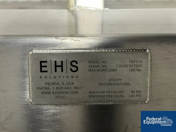 110 lb. EHS #CST110, Stainless Steel Drum Lift - Image 2