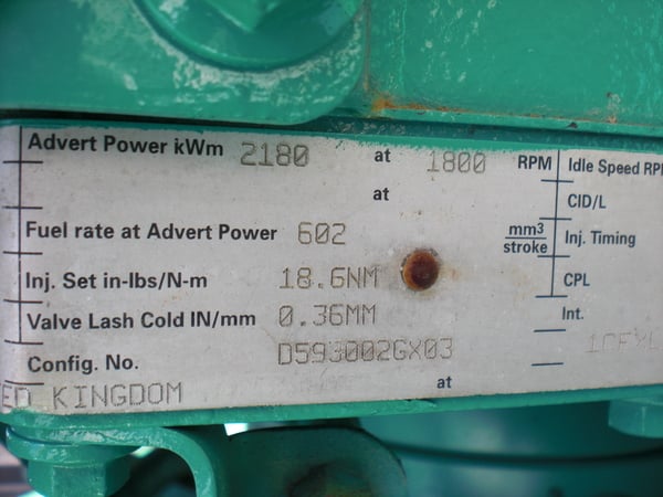 2000 KW Cummins #2000DQKC-2200 QSK60 engine, 277/480 Volts, 2001 - Image 7