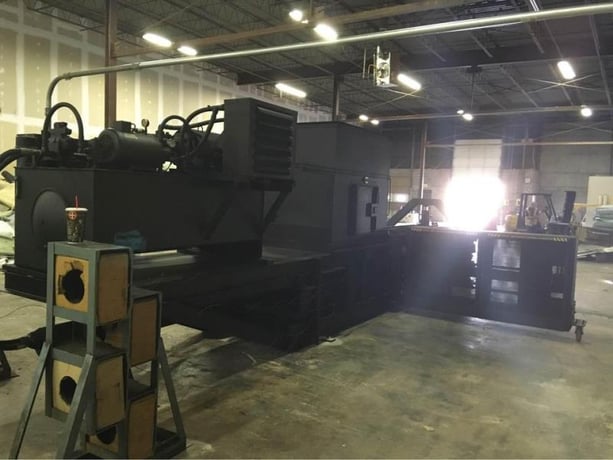MSI #AT-643, Horizontal Baler, 60" x 43" Opening, 7" Cylinder, 480 V. - Image 2