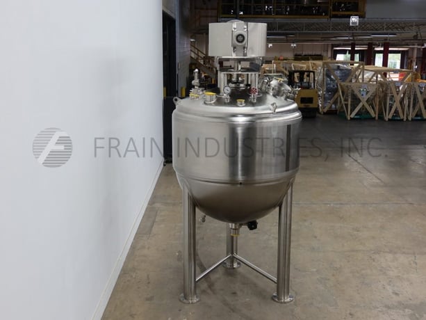 528 gallon Lee #2000LD9MS, Jacketed Vacuum Kettle, 62" diameter X 27" Straight Side, 15 HP Agitator - Image 4