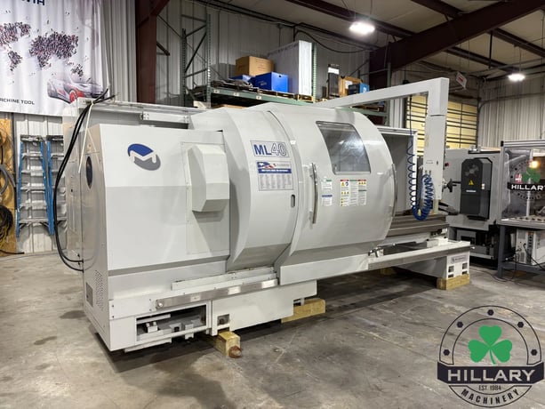 Milltronics #ML-40/80, 2 Axis Combination Lathe, 40" swing, 14" bar, 87" centers, 35 HP, tailstock, 2008 - Image 3