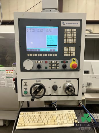 Milltronics #ML-40/80, 2 Axis Combination Lathe, 40" swing, 14" bar, 87" centers, 35 HP, tailstock, 2008 - Image 10