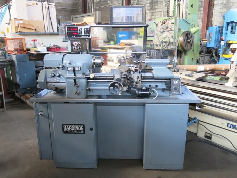11" x 18" Hardinge #HLV-H, Precision Toolroom Lathe, inch/metric threading, 5" chk, Trak digital read out - Image 1
