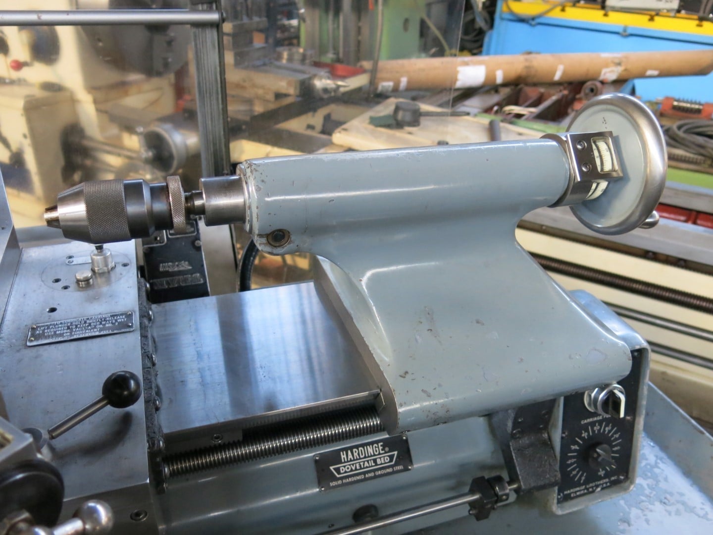 11" x 18" Hardinge #HLV-H, Precision Toolroom Lathe, inch/metric threading, 5" chk, Trak digital read out - Image 3