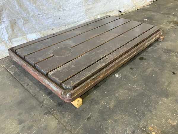 161" x 107" x 6" T-Slotted Floor Plate, 5 Slots - Image 1