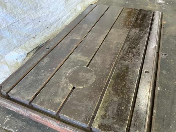 161" x 107" x 6" T-Slotted Floor Plate, 5 Slots - Image 2