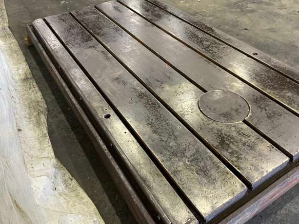 161" x 107" x 6" T-Slotted Floor Plate, 5 Slots - Image 3