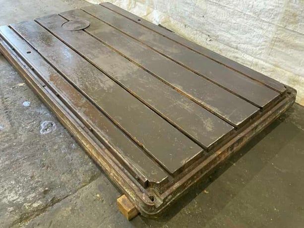161" x 107" x 6" T-Slotted Floor Plate, 5 Slots - Image 4