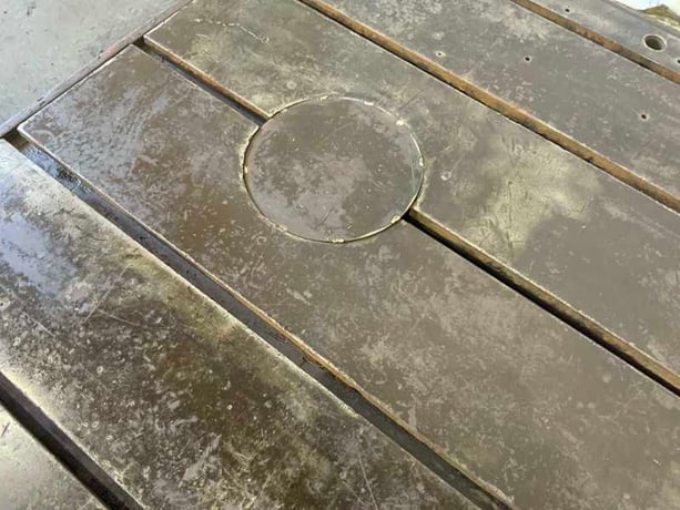 161" x 107" x 6" T-Slotted Floor Plate, 5 Slots - Image 6