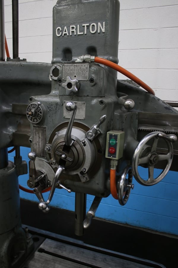 3' -11" Carlton Radial Drill, 42" x 32" Base, 2000 RPM, 5 HP - Image 3