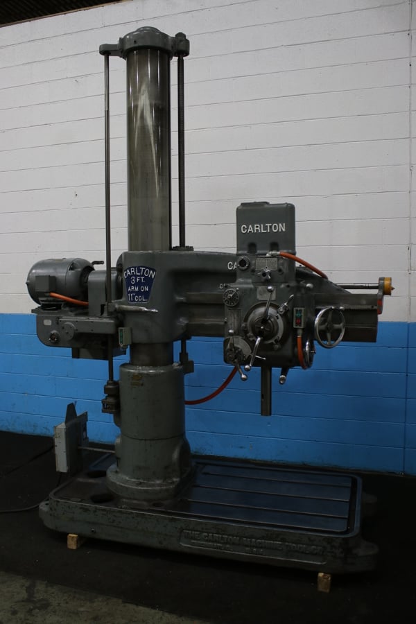 3' -11" Carlton Radial Drill, 42" x 32" Base, 2000 RPM, 5 HP - Image 4