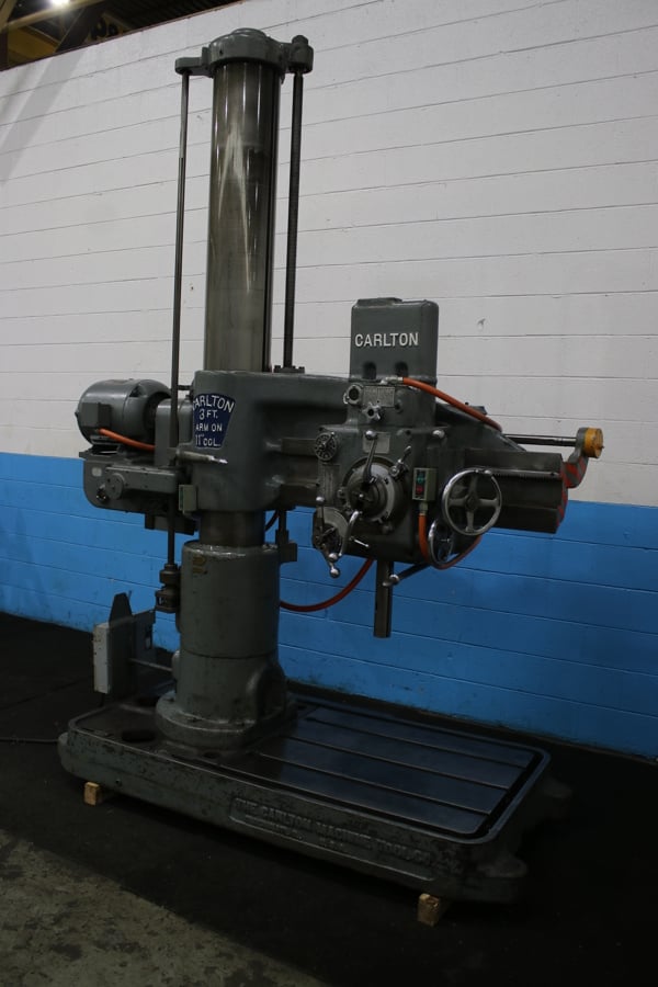 3' -11" Carlton Radial Drill, 42" x 32" Base, 2000 RPM, 5 HP - Image 10