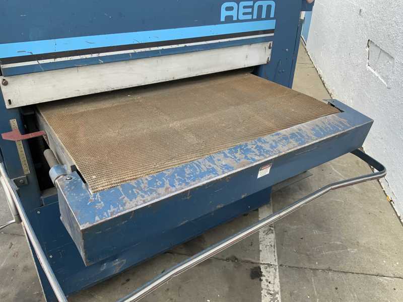 37" AEM #370NB, Heavy Duty 3-Head Belt Grinder, 50 FPM, 30 HP - Image 7