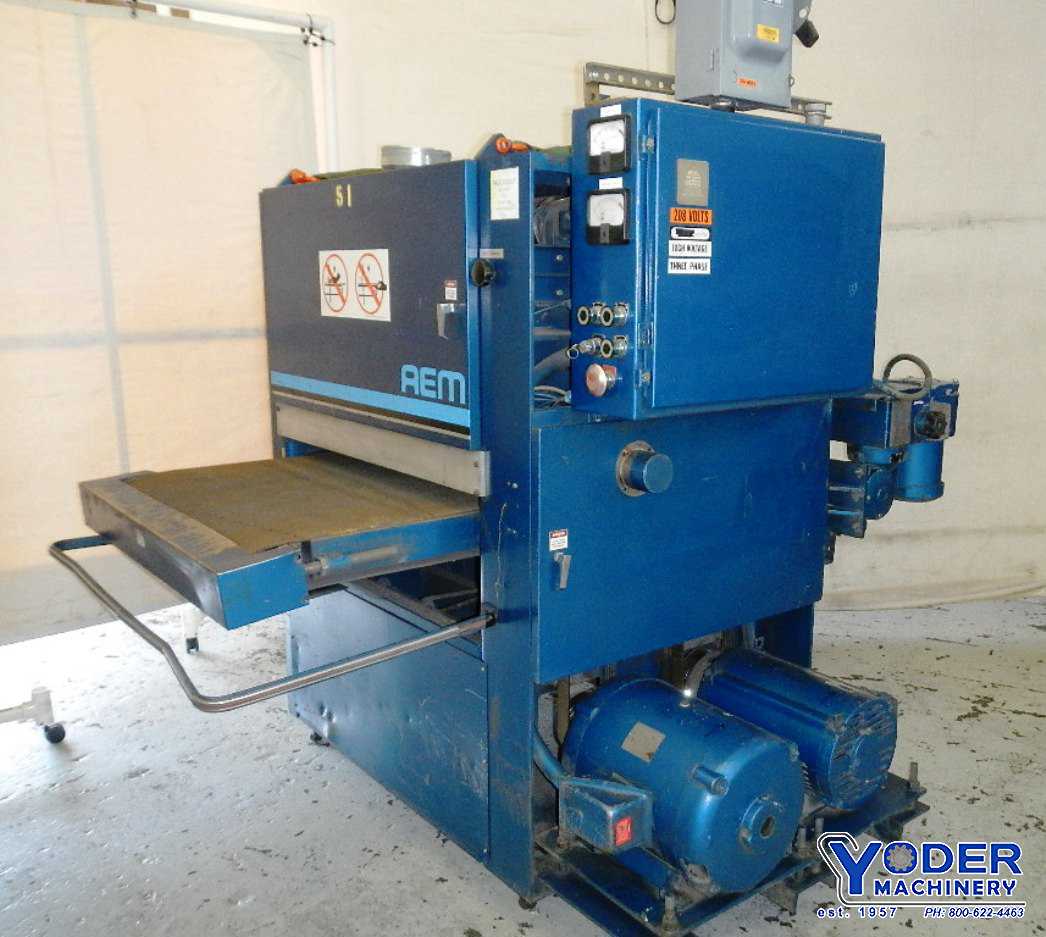 37" AEM #370NB, Heavy Duty 3-Head Belt Grinder, 50 FPM, 30 HP - Image 10