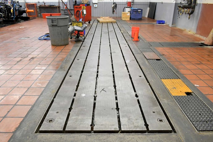 60" x 420" T-Slotted Floor Plate, 5 Slots - Image 1