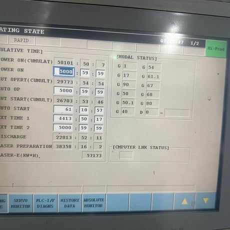 Mitsubishi #4015LVP-Plus, CO2 CNC laser, 4000 Watt, 5' x 10', dual pallet shuttle table - Image 7