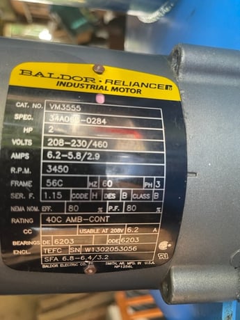U.S. Motors Cetrifuge Systems #M512, Centrifuge, 3 HP, 1 Gal. Capacity, 10 GPM - Image 5