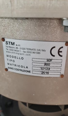 STM Micron #SDF-200, Air Classifier, 1200 kg./hr., 6000 RPM, 10 HP, 2016 - Image 6