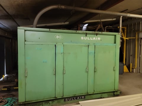 100 psi, Sullair #25S-200L 100, Air Compressor, 200 HP, 1987 - Image 1