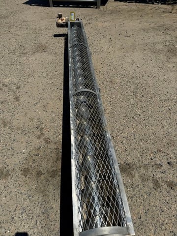 8" diameter x 12' long, Stainless Steel Screw Conveyor - Image 5