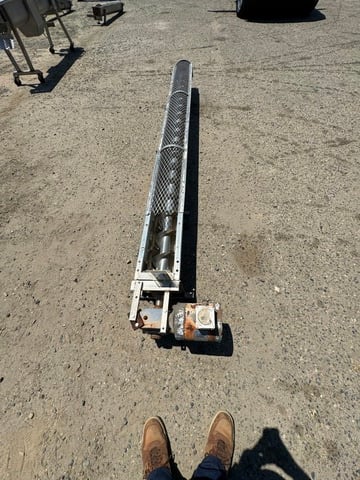 8" diameter x 12' long, Stainless Steel Screw Conveyor - Image 6