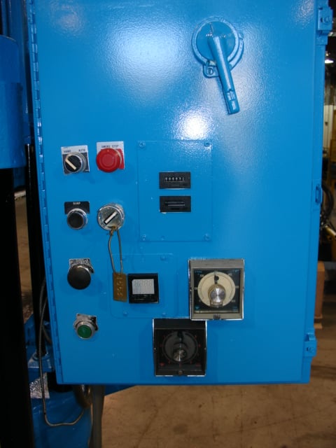 200 Ton, Up-act., 4-post, 24" x24", elec.platens, 15" -28" DL, 15" stroke, controls, #1553 (10 available) - Image 3