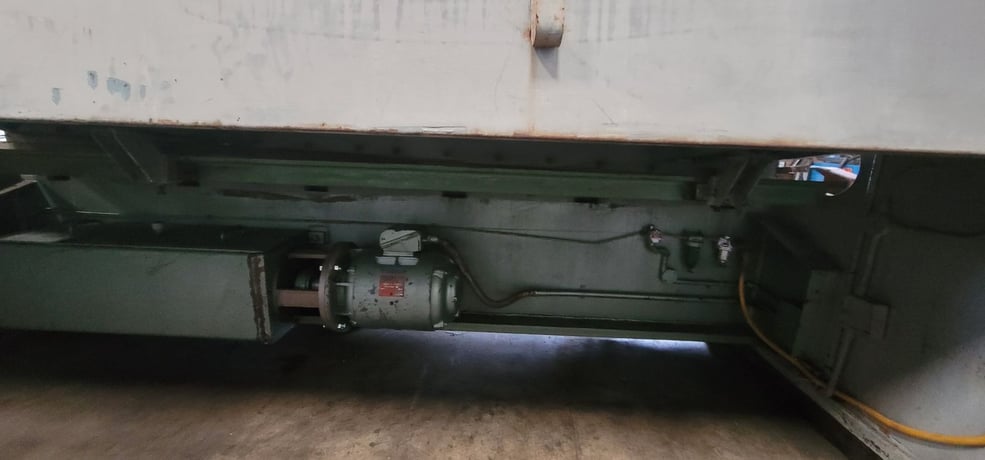 3/16" x 10' Elga Hydrapower #10316, hydraulic shear, front operated power back gauge w/indicator, squaring - Image 6