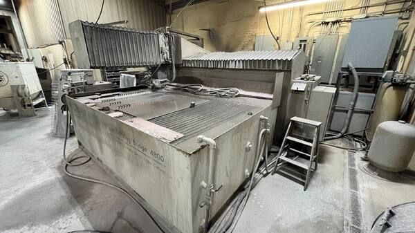 Flow #IFB-4800, Waterjet Cutting System, 4' width x 8' L Table, 4' x 8' x 9" Travels, 50 HP Pump, 60000 psi - Image 1