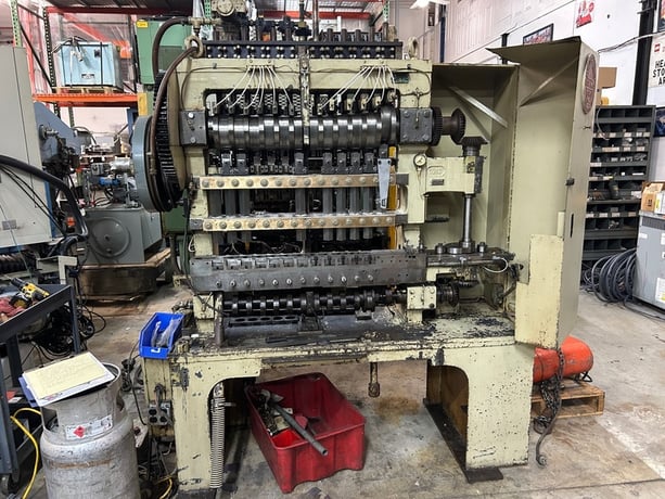 10 Ton, Waterbury-Farrel #1012+1 ICOP, eyelet & transfer press, Minster clutch mint, 2" stroke, 13 station - Image 1
