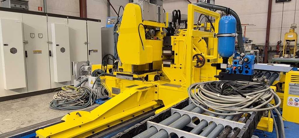 6.61" diameter Tube Cutoff Machine, OTO, Double Blade Slow Milling, 19 KW, 40 V., .3" Thick Capacity - Image 6