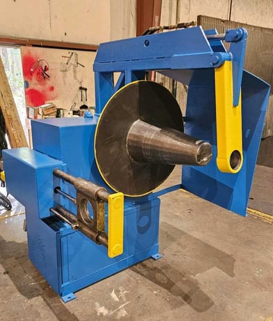 NCM, Scrap Winder, 1' x 0.135", 30" diameter X 24" width Capacity, Clam Shell Type Open, Hydraulic Cylinder - Image 1