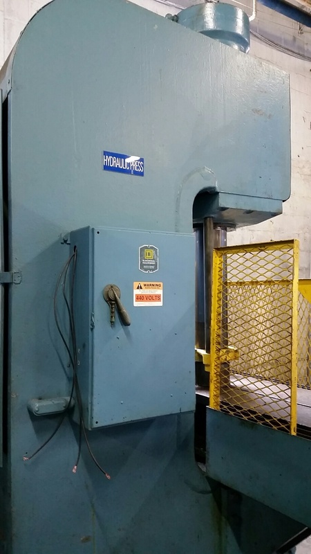Hannifin C-Frame Press, 96" x 21" Bed, 18" Stroke, 15" Throat, 15 HP, 1725 RPM, 440 V. - Image 3