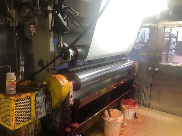 64" Magnat Coater Printer Laminator, 24" unwind/rewind diameter, 15' Etter Engine - Image 4