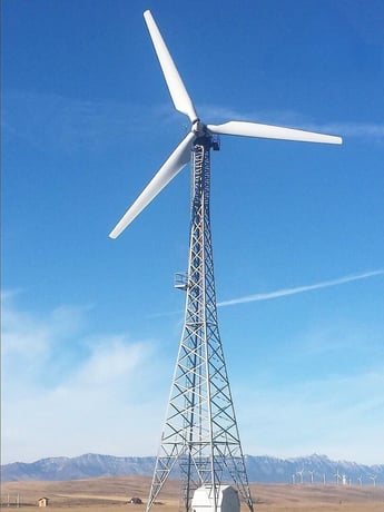 150 KW Bonus 150, Wind Turbine, 30M Hub Height, 3 Blades, 23.8M Blade Dia., 90 km./hr., 1993 - Image 1