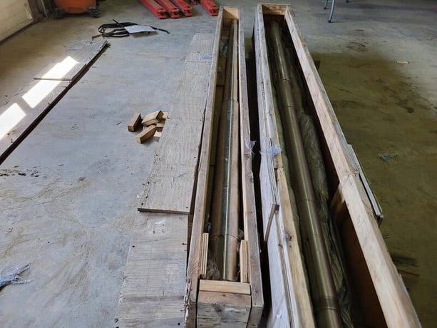 Flowserve #2423102940, 119" Pump Shaft Assembly, 3.526" diameter, 3.3090" diameter - Image 1