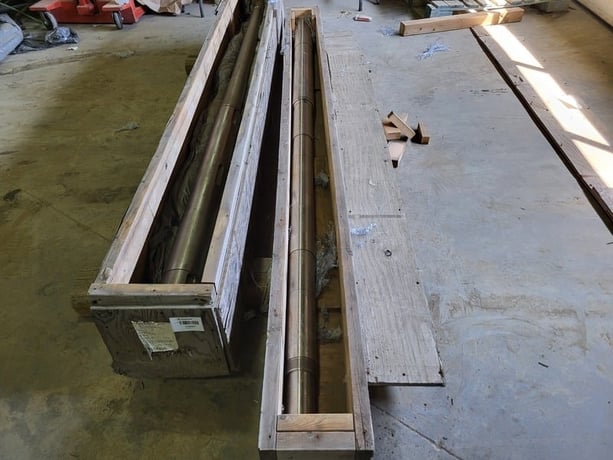 Flowserve #2423102940, 119" Pump Shaft Assembly, 3.526" diameter, 3.3090" diameter - Image 2