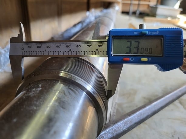 Flowserve #2423102940, 119" Pump Shaft Assembly, 3.526" diameter, 3.3090" diameter - Image 4