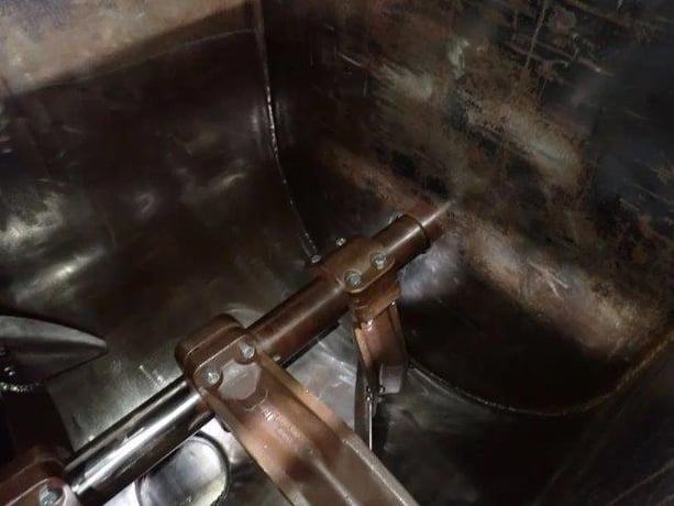 30 cu.ft. Marion #4010, Carbon Steel paddle mixer, 38" diameter x 48" long chamber - Image 2