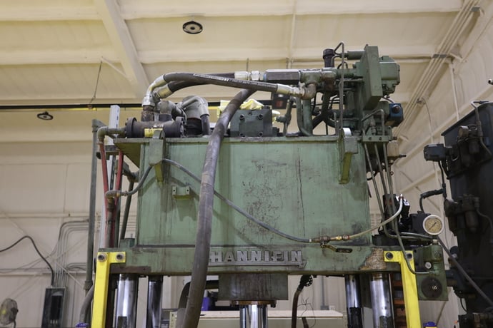 25 Ton, Haanifin, 4 post Hydraulic trimming press - Image 7