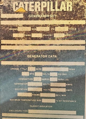 230 KW Caterpillar #3306, Diesel Generator, 480 Volts, 3 phase, - Image 7