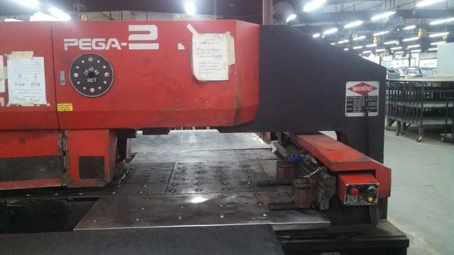 22 Ton, Amada #Pega-244, CNC Turret Punch, 40" x 100" Sheet Size, 350 HPM, 30 RPM, 80 PSI, GE Fanuc 04 PC - Image 2