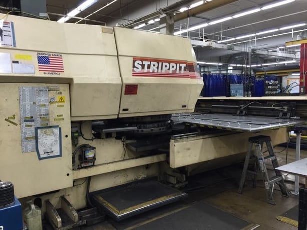 33 Ton, Strippit / LVD #1250MH30, CNC Turret Punch Press, 50" Throat, 50" x 80" Table, GE Fanuc OP CNC - Image 3