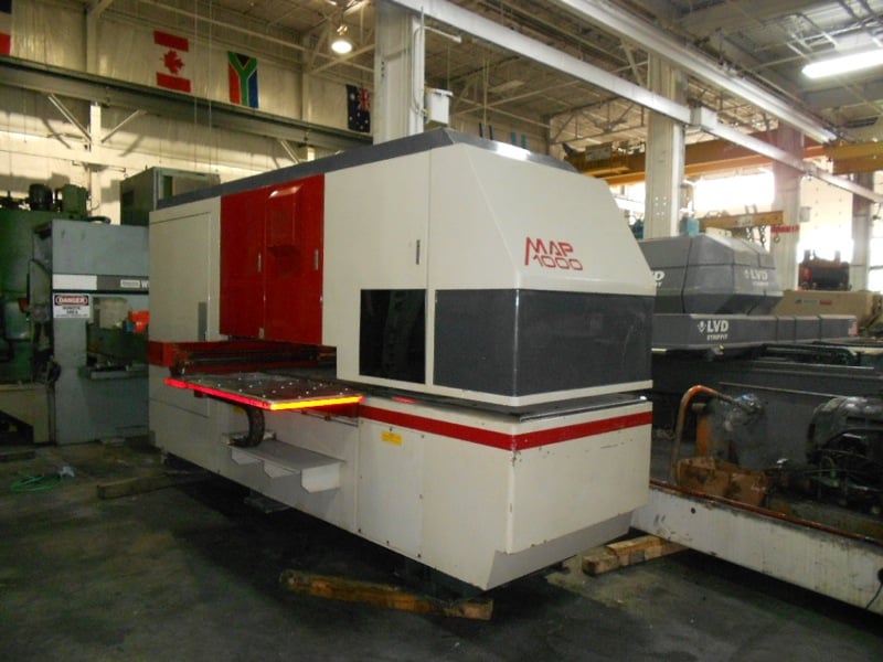 22 Ton, Nisshinbo #MAP-1000, CNC Turret Punch Press, 39.37" x99.2" sheet size, 80 PSI, Nisshinbo Palvision - Image 6