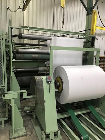 PCMC #4409, 67" towel rewinder, with embossing, 60" unwind capacity, 1966 - Image 5