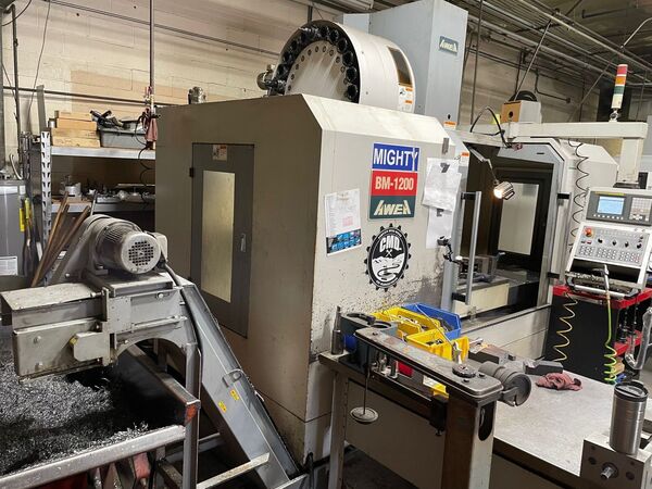 Awea #BM-1200, CNC vertical machining center, Fanuc 0iMC, 47.2" X, 23.6" Y, 23.6" Z, 8000 RPM, 24 automatic - Image 4
