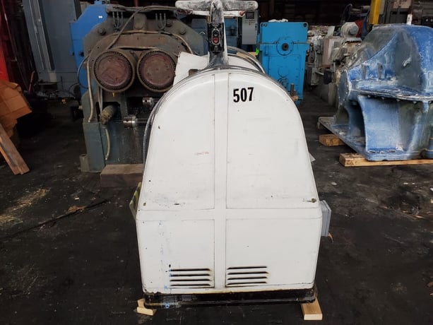 Eemco, rubber lab mill, 6x13" rolls, cabinet style, under slung drive, belt driven, 7.5 HP - Image 7