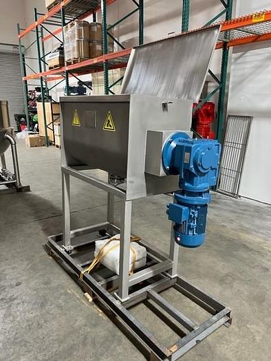 10 cu.ft. 304 Stainless Steel ribbon mixer, 5 HP, new, unused, 2 yr warranty - Image 1